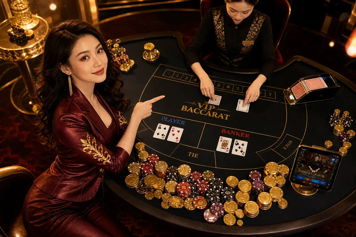 mage88 Casino meja dealer langsung baccarat